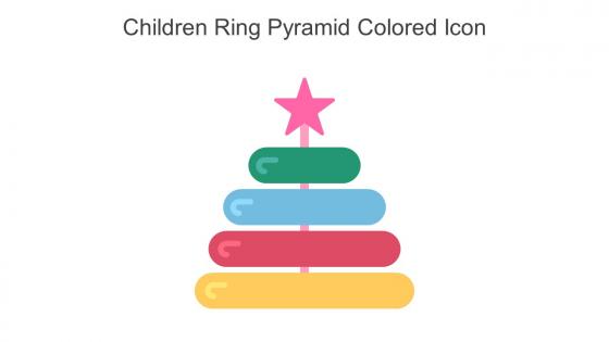 Children Ring Pyramid Colored Icon In Powerpoint Pptx Png And Editable Eps Format