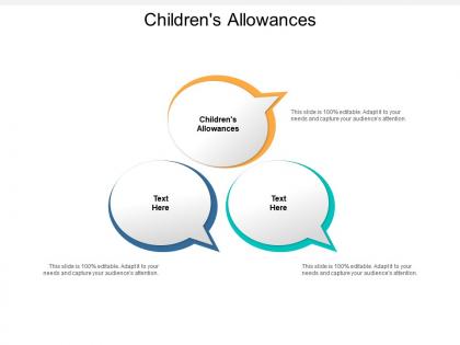 Childrens allowances ppt powerpoint presentation ideas layouts