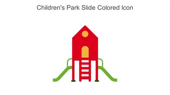 Childrens Park Slide Colored Icon In Powerpoint Pptx Png And Editable Eps Format