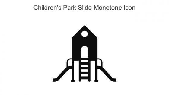 Childrens Park Slide Monotone Icon In Powerpoint Pptx Png And Editable Eps Format