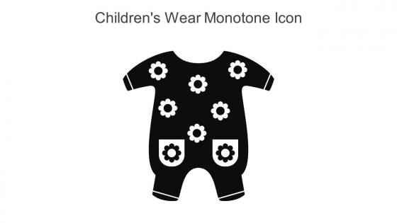 Childrens Wear Monotone Icon In Powerpoint Pptx Png And Editable Eps Format