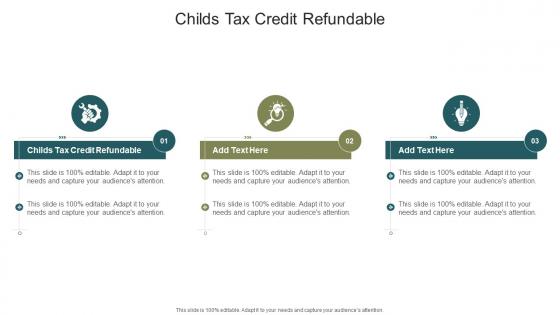 Childs Tax Credit Refundable In Powerpoint And Google Slides Cpb