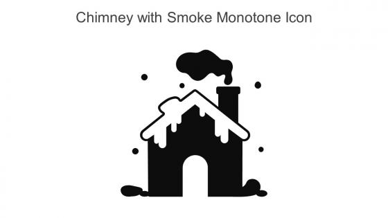 Chimney With Smoke Monotone Icon In Powerpoint Pptx Png And Editable Eps Format
