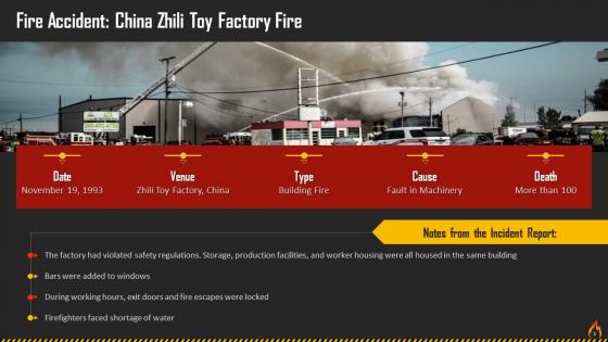 China Zhili Toy Factory Fire Training Ppt