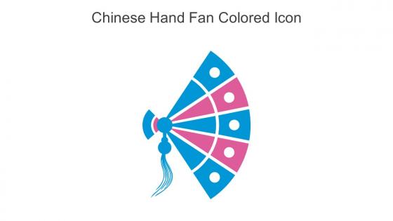 Chinese Hand Fan Colored Icon In Powerpoint Pptx Png And Editable Eps Format