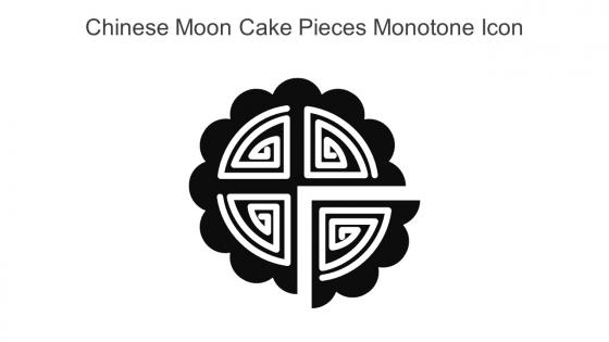 Chinese Moon Cake Pieces Monotone Icon In Powerpoint Pptx Png And Editable Eps Format