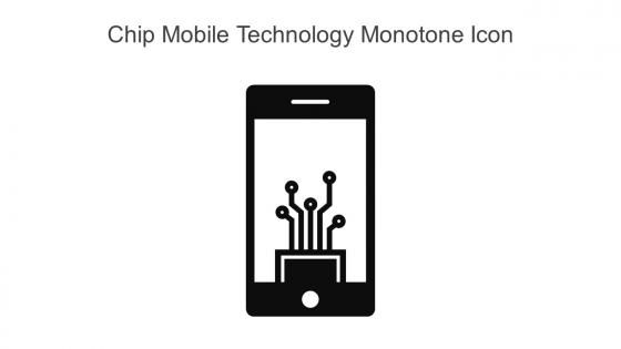 Chip Mobile Technology Monotone Icon In Powerpoint Pptx Png And Editable Eps Format
