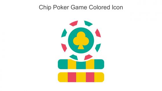 Chip Poker Game Colored Icon In Powerpoint Pptx Png And Editable Eps Format