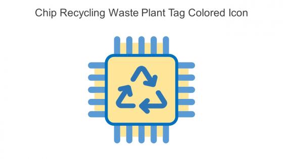 Chip Recycling Waste Plant Tag Colored Icon In Powerpoint Pptx Png And Editable Eps Format