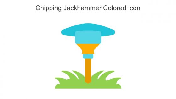Chipping Jackhammer Colored Icon In Powerpoint Pptx Png And Editable Eps Format