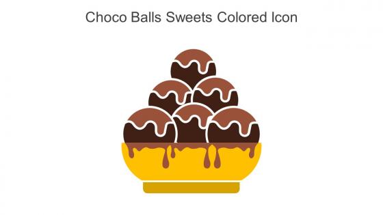 Choco Balls Sweets Colored Icon In Powerpoint Pptx Png And Editable Eps Format