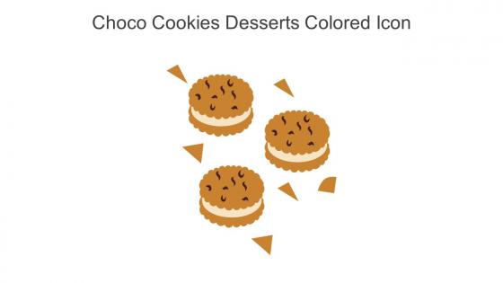 Choco Cookies Desserts Colored Icon In Powerpoint Pptx Png And Editable Eps Format