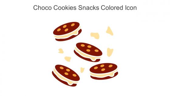 Choco Cookies Snacks Colored Icon In Powerpoint Pptx Png And Editable Eps Format