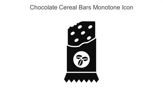 Chocolate Cereal Bars Monotone Icon In Powerpoint Pptx Png And Editable Eps Format