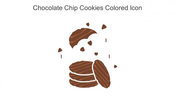 Chocolate Chip Cookies Colored Icon In Powerpoint Pptx Png And Editable Eps Format
