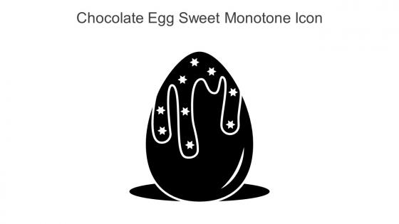 Chocolate Egg Sweet Monotone Icon In Powerpoint Pptx Png And Editable Eps Format