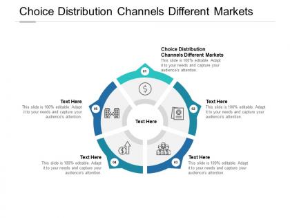 Choice distribution channels different markets ppt powerpoint presentation introduction cpb