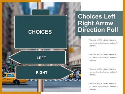 Choices left right arrow direction poll