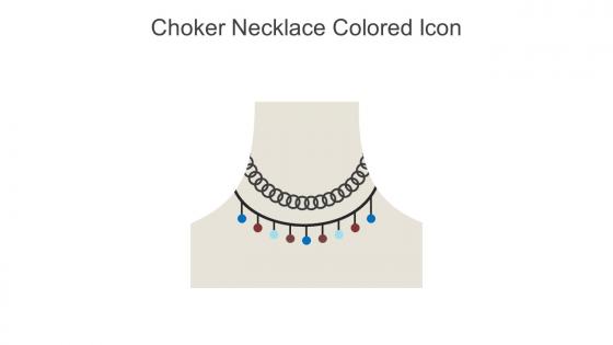 Choker Necklace Colored Icon In Powerpoint Pptx Png And Editable Eps Format