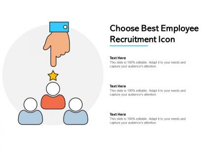 Choose best employee recruitment icon