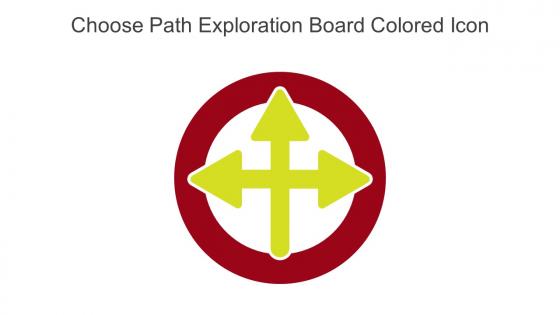 Choose Path Exploration Board Colored Icon In Powerpoint Pptx Png And Editable Eps Format