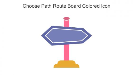 Choose Path Route Board Colored Icon In Powerpoint Pptx Png And Editable Eps Format