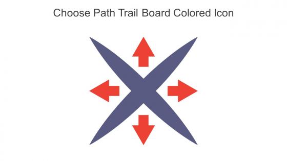 Choose Path Trail Board Colored Icon In Powerpoint Pptx Png And Editable Eps Format
