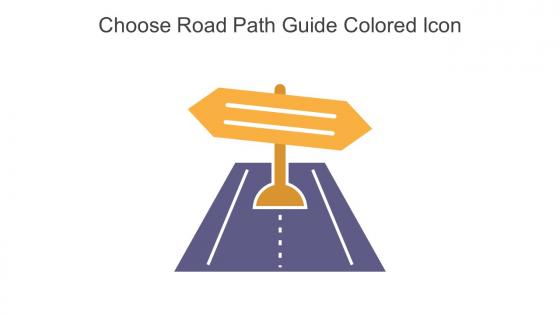 Choose Road Path Guide Colored Icon In Powerpoint Pptx Png And Editable Eps Format