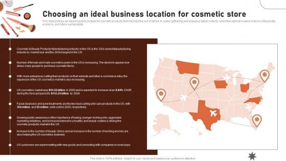 Choosing An Ideal Business Location For Cosmetic Store Beauty Business Plan BP SS