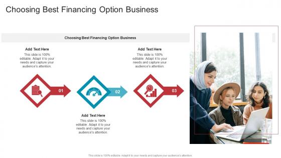Choosing Best Financing Option Business In Powerpoint And Google Slides Cpb