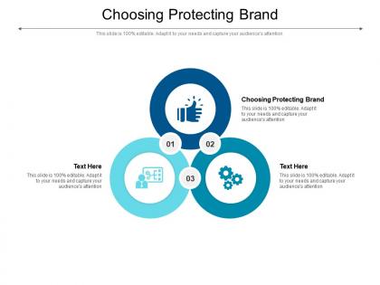Choosing protecting brand ppt powerpoint presentation inspiration grid cpb