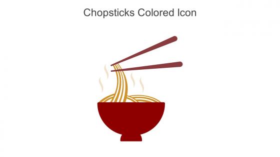 Chopsticks Colored Icon In Powerpoint Pptx Png And Editable Eps Format
