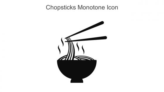 Chopsticks Monotone Icon In Powerpoint Pptx Png And Editable Eps Format