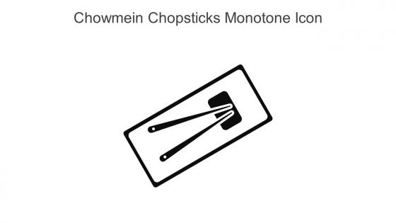 Chowmein Chopsticks Monotone Icon In Powerpoint Pptx Png And Editable Eps Format