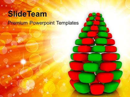 Christian christmas tree on abstract background templates ppt backgrounds for slides