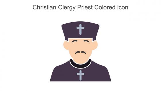 Christian Clergy Priest Colored Icon In Powerpoint Pptx Png And Editable Eps Format