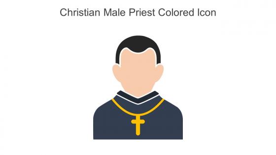 Christian Male Priest Colored Icon In Powerpoint Pptx Png And Editable Eps Format