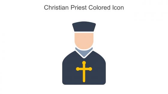 Christian Priest Colored Icon In Powerpoint Pptx Png And Editable Eps Format