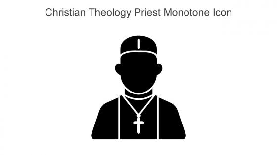 Christian Theology Priest Monotone Icon In Powerpoint Pptx Png And Editable Eps Format