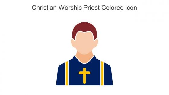 Christian Worship Priest Colored Icon In Powerpoint Pptx Png And Editable Eps Format