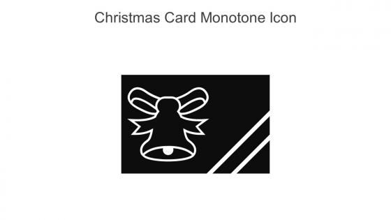 Christmas Card Monotone Icon In Powerpoint Pptx Png And Editable Eps Format