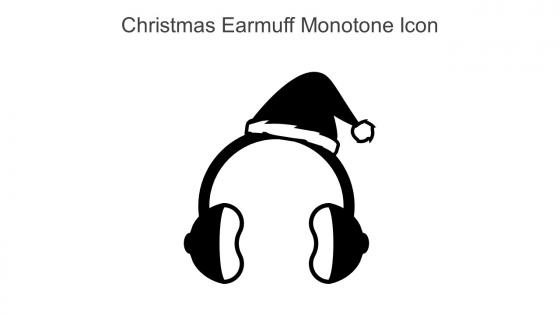 Christmas Earmuff Monotone Icon In Powerpoint Pptx Png And Editable Eps Format