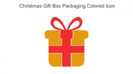 Christmas Gift Box Packaging Colored Icon In Powerpoint Pptx Png And Editable Eps Format