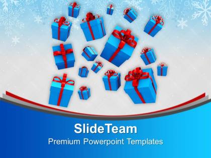 Christmas gifts party falling on eve powerpoint templates ppt backgrounds for slides
