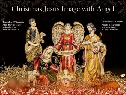 Christmas jesus image with angel