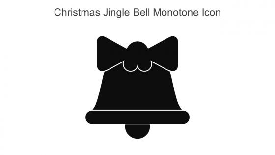 Christmas Jingle Bell Monotone Icon In Powerpoint Pptx Png And Editable Eps Format
