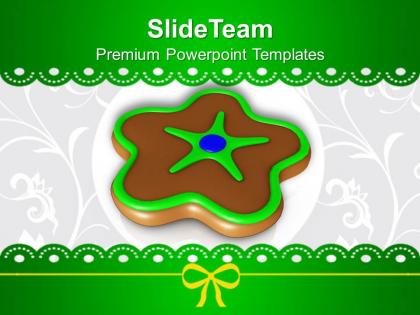 Christmas ornament chocolate cookies powerpoint templates ppt backgrounds for slides