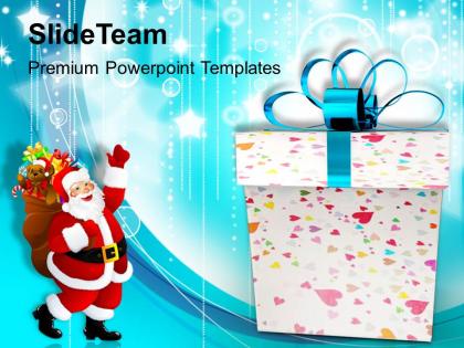 Christmas ornaments images of jesus gifts with santa claus festival templates ppt for slides powerpoint