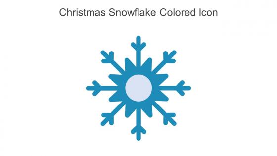 Christmas Snowflake Colored Icon In Powerpoint Pptx Png And Editable Eps Format