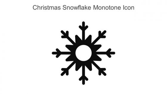 Christmas Snowflake Monotone Icon In Powerpoint Pptx Png And Editable Eps Format